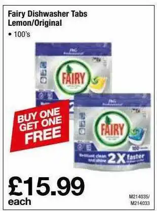 Makro Fairy Dishwasher Tabs offer