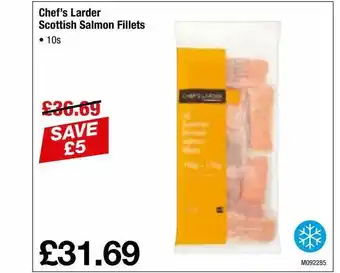Makro Chefs Larder Scottish Salmon Fillets offer