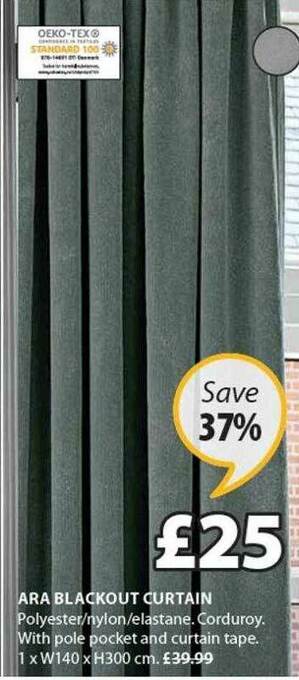 JYSK Ara Blackout Curtain offer
