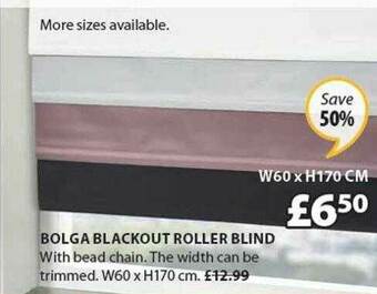 JYSK Bolga Blackout Roller Blind offer