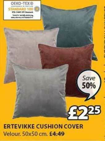 JYSK Ertevikke Cushion Cover offer