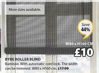 JYSK Byre Roller Blind offer