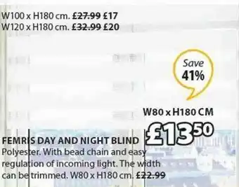 JYSK Femris Day And Night Blind offer