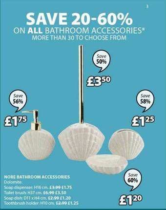 JYSK Nore Bathroom Accessories offer