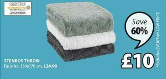 JYSK Stenros Throw offer