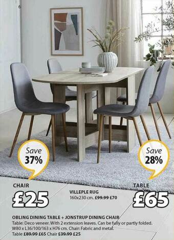 JYSK Chair, Table offer