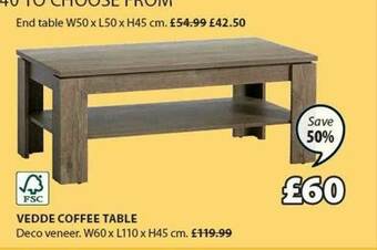 JYSK Vedde Coffee Table offer