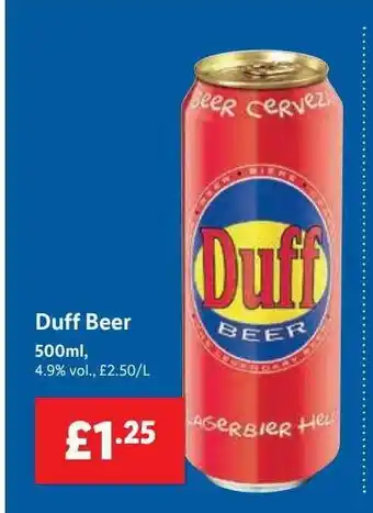 Lidl Duff Beer offer