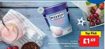 Lidl Marshmallow Flavour Ice Cream offer