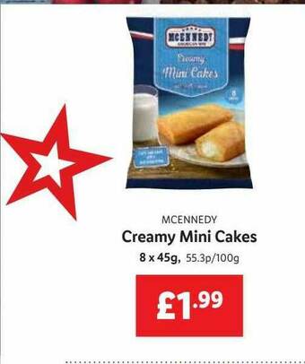 Lidl Creamy Mini Cakes offer