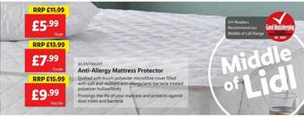 Lidl Anti Allergy Mattress Protector offer
