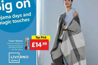 Lidl Dralon Blanket offer