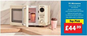 Lidl 17l Microwave offer