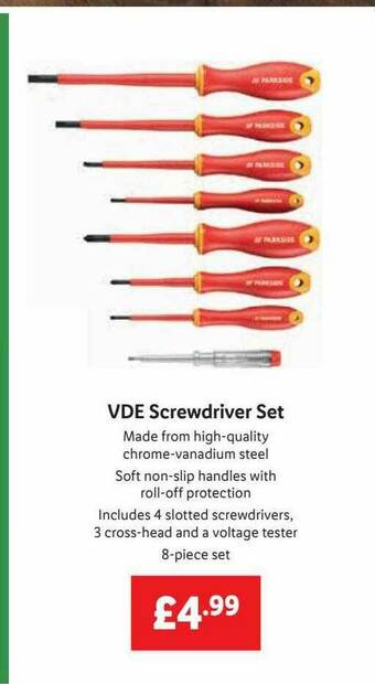 Lidl Vde Screwdriver Set offer