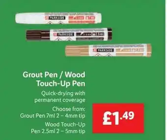 Lidl Grout Pen Wood Touch Up Pen offer