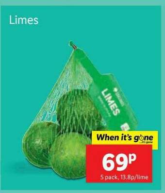 Lidl Limes offer