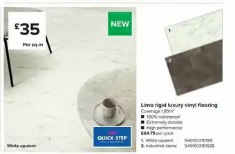 TradePoint Lima Rigid Luxury Vinyl Flooring offer
