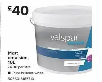 TradePoint Matt Emulsion offer