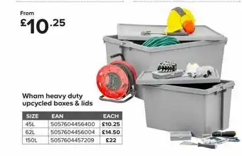 TradePoint Wham Heavy Duty Upcycled Boxes & Lids offer
