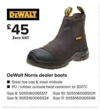 Dewalt Norris Dealer Boots