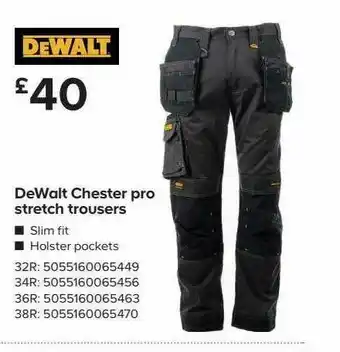 Dewalt Chester No Stretch Trousers