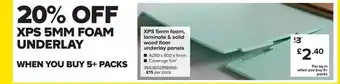 TradePoint Xps Foam, Laminate & Solid Wood Floor Underlay Panels offer
