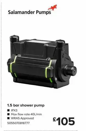 TradePoint Bar Shower Pump offer