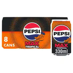 Iceland Pepsi Max Tropical Cans 8 x 330ml offer