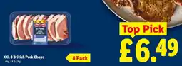 Lidl XXL 8 British Pork Chops offer
