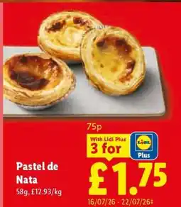 Lidl Pastel de Nata offer
