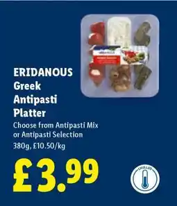 Lidl Eridanous Greek Antipasti Platter offer