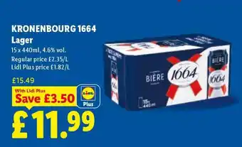 Lidl KRONENBOURG 1664 Lager offer