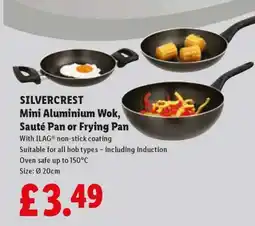 Lidl SILVERCREST Mini Aluminium Wok, Sauté Pan or Frying Pan offer