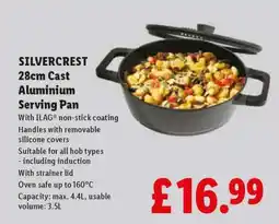 Lidl SILVERCREST 28cm Cast Aluminium Serving Pan offer