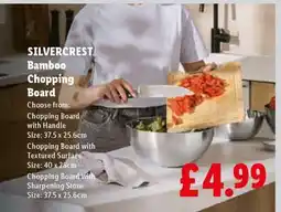 Lidl SILVERCREST Bamboo Chopping Board offer