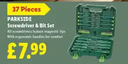 Lidl Parkside Screwdriver & Bit Set offer