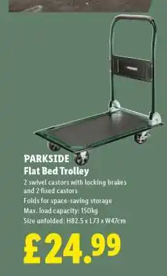 Lidl PARKSIDE Flat Bed Trolley offer