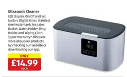 Aldi Ultrasonic Cleaner offer