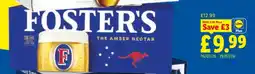 Lidl Foster's The Amber Nectar offer