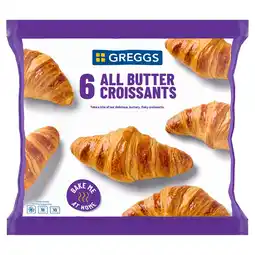 Iceland Greggs 6 All Butter Croissants 330g offer