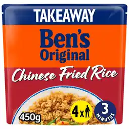 Iceland Bens Original Takeaway Chinese Fried Rice Microwave Rice 450g offer