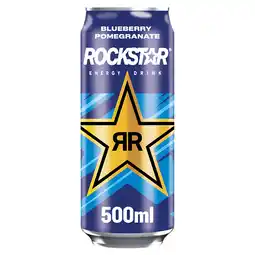 Iceland Rockstar Energy Drink Blueberry Pomegranate 12 x 500ml offer