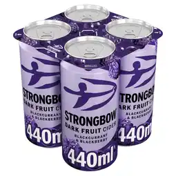 Iceland Strongbow Dark Fruit Cider Cans 4 x 440ml offer