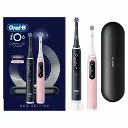 Costco Oral B iO 6 Duo Pack Power Electric Toothbrush in Black Lava & Pink Sand offer