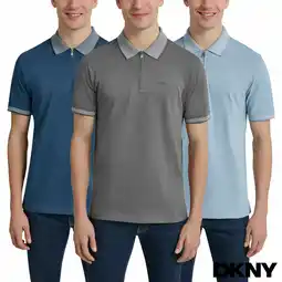 Costco DKNY Men's Zip Collar Polo offer