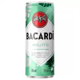 Iceland BACARDÍ Mojito Premix Rum Cocktail, 25cl offer