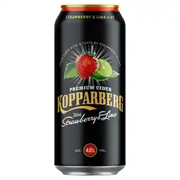 Iceland Kopparberg Premium Cider With Strawberry & Lime 500ml offer