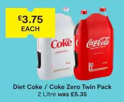 SuperValu Diet Coke / Coke Zero Twin Pack offer