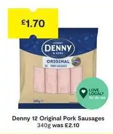 SuperValu Denny 12 Original Pork Sausages offer