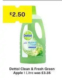 SuperValu Dettol Clean & Fresh Green Apple 1 Litre offer